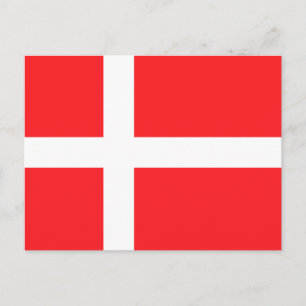 Denmark Flag Postcard