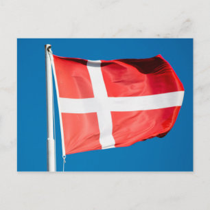 Denmark Flag Postcard