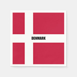 Denmark Flag (red and white) Napkin