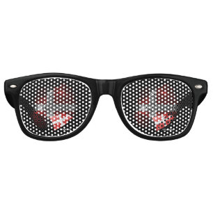 Denmark flag retro sunglasses