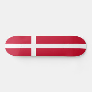 Denmark Flag Skateboard
