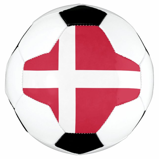 Denmark Flag Soccer Ball (Front)