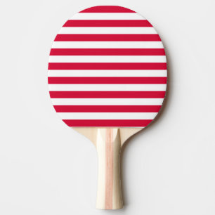 Denmark flag stripes country colour pattern red wh ping pong paddle