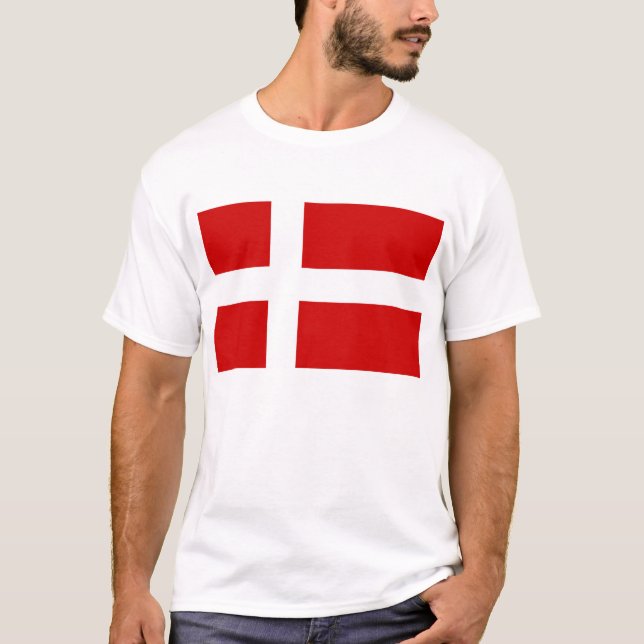 Denmark Flag T-Shirt (Front)