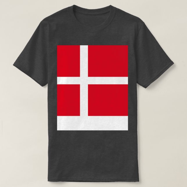 Denmark Flag T-Shirt (Design Front)