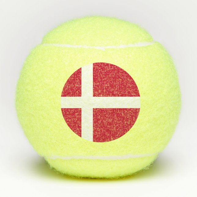 Denmark Flag Tennis Balls (Front)