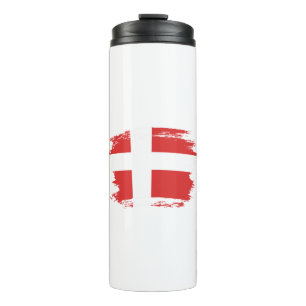 Denmark flag thermal tumbler