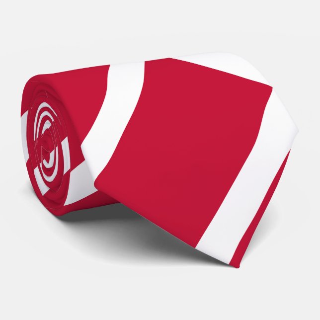 Denmark Flag Tie (Rolled)