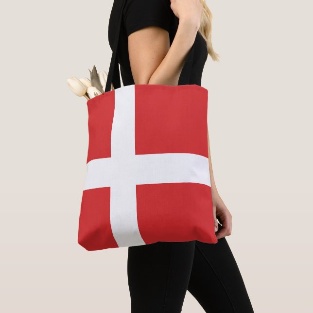 Denmark flag tote bag (Close Up)
