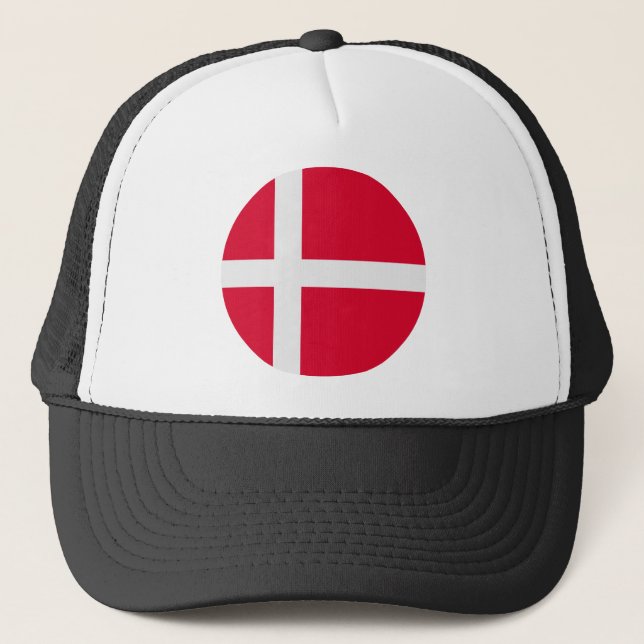 Denmark Flag Trucker Hat (Front)