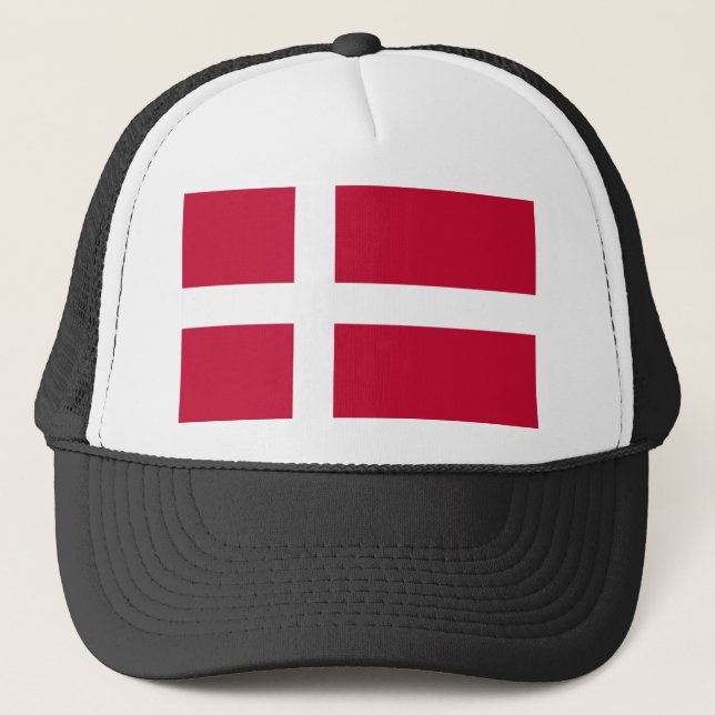 Denmark Flag Trucker Hat (Front)