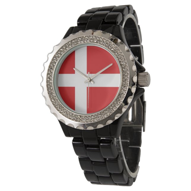 Denmark flag watch (Angled)