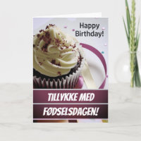 Denmark Fødselsdagskort Danish Happy Birthday