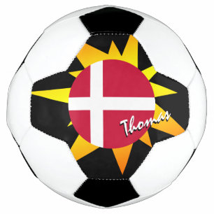 Denmark Football & Danish Flag / BANG Soccer Ball