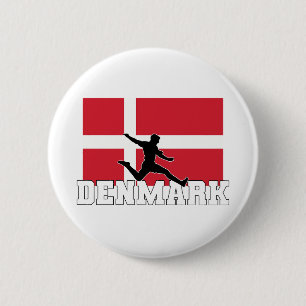 Denmark Football Soccer National Team  6 Cm Round Badge