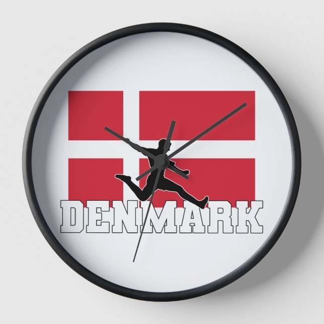 Denmark Football Soccer National Team  Clock (Front)