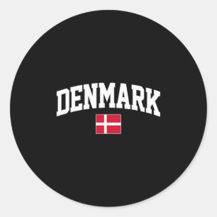 Denmark Gift Danish Friend Denmark Vacation Danish Classic Round Sticker