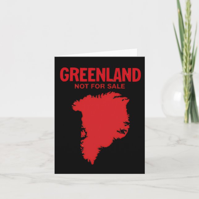 Denmark Greenland Is Not For Sale - Anti Trump Pre Card (Front)