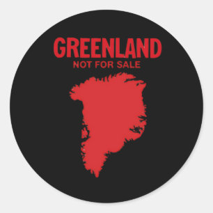 Denmark Greenland Is Not For Sale - Anti Trump Pre Classic Round Sticker