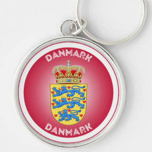 Denmark Heritage Emblem Key Ring