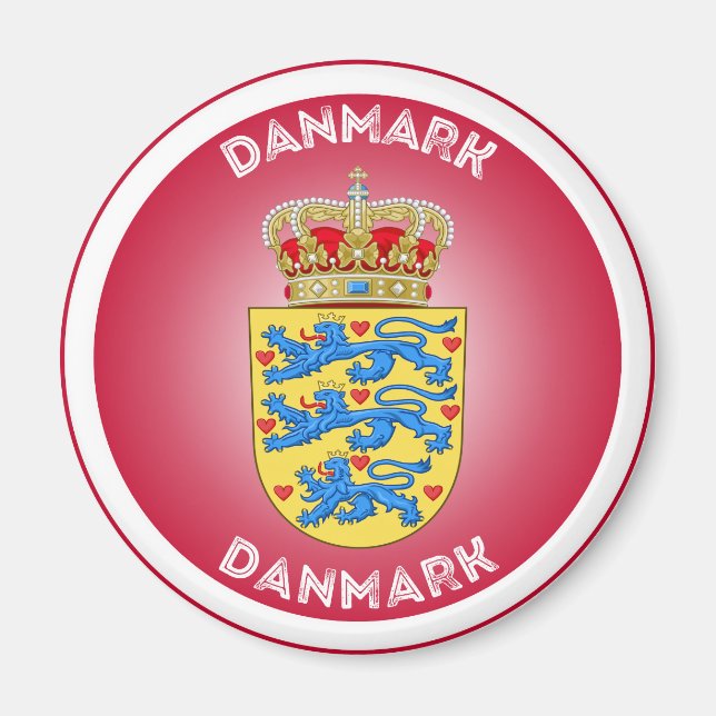Denmark Heritage Emblem Magnet (Front)