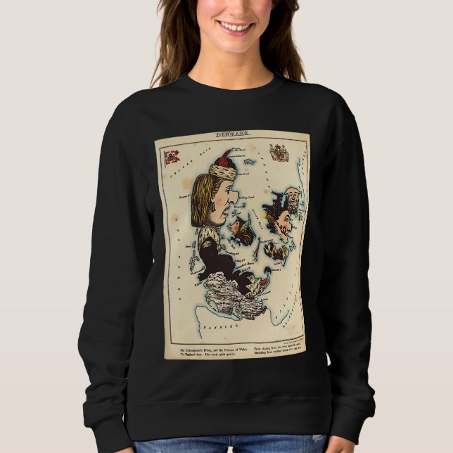 Denmark Illustrative Map Sweatshirt (Front)