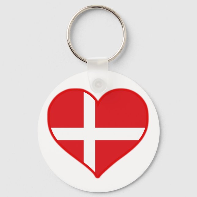 Denmark Love Key Ring (Front)