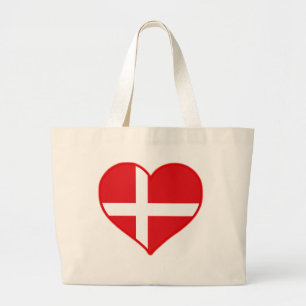 Denmark Love Large Tote Bag