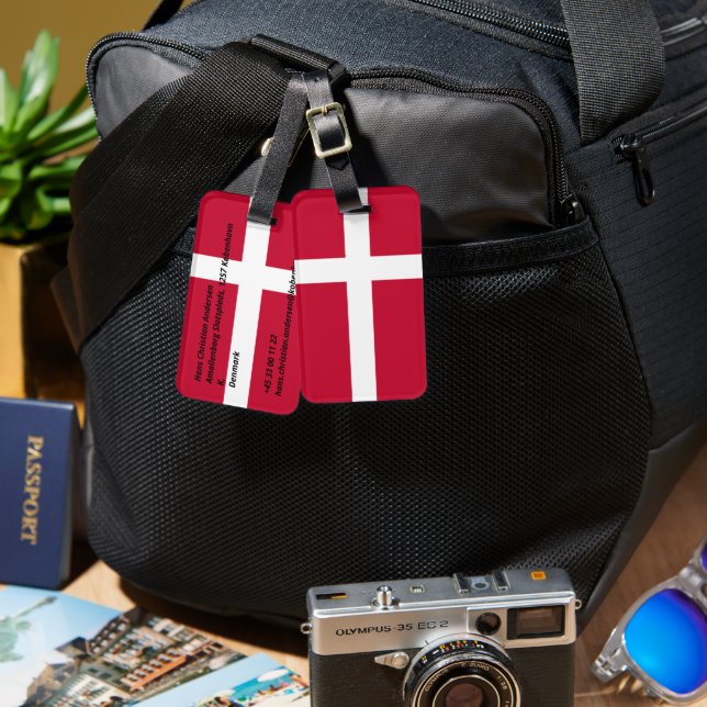 Denmark Luggage Tag (Front & Back)