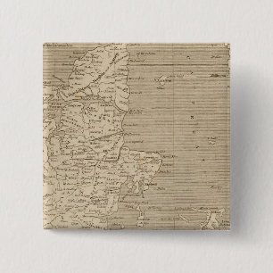 Denmark Map by Arrowsmith 15 Cm Square Badge