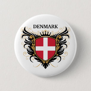 Denmark [personalise] 6 cm round badge