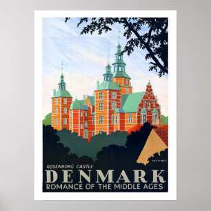 Denmark, Rosenborg castle, mediaeval romance Poster