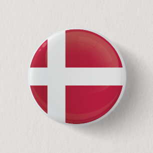 Denmark  Round Icon Flag 3 Cm Round Badge