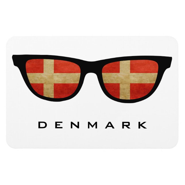 Denmark Shades custom text & colour magnet (Horizontal)