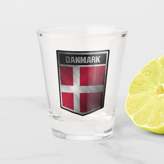 Denmark Shot Glass (Front)