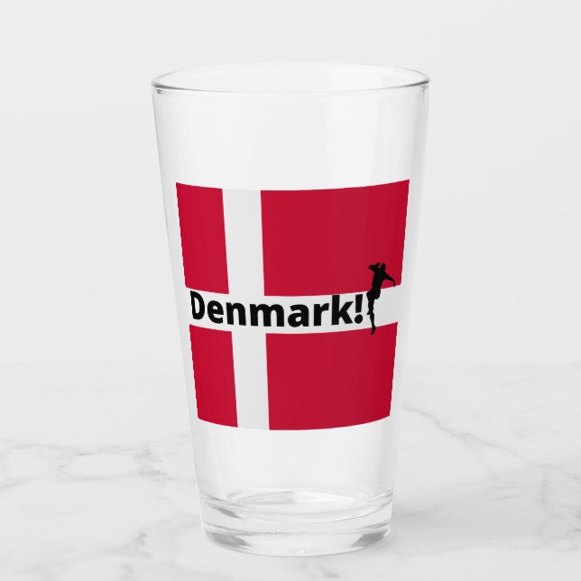 Denmark soccer  glass (Front)