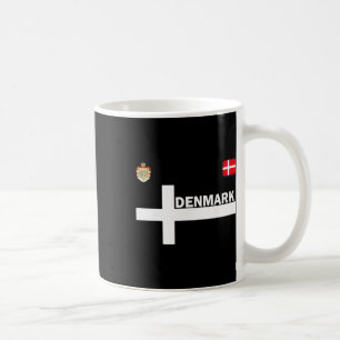 Denmark Soccer Jersey Danish Flag Footll Dab Funny Coffee Mug