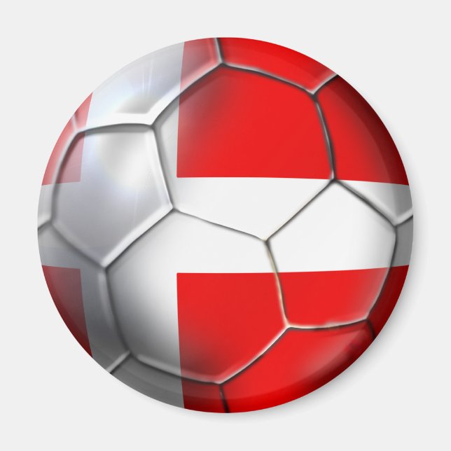 Denmark soccer magnet (Front)