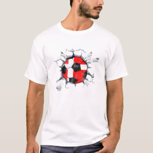 Denmark Soccer Supporter Denmark Flag 2022 T-Shirt