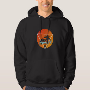 Denmark Sun Shaped Triangle With Palmes Hoodie