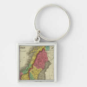 Denmark, Sweden, And Norway Key Ring