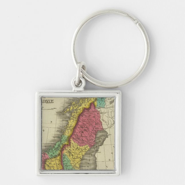 Denmark, Sweden, And Norway Key Ring (Front)