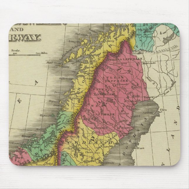 Denmark, Sweden, And Norway Mouse Pad (Front)