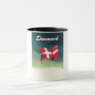 Denmark "To ski" Travel poster Mug