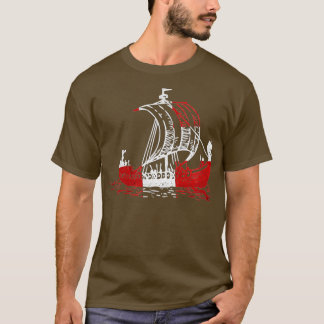 Denmark Viking Danish Flag Vikings Denmark  T-Shirt