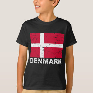 Denmark Vintage Flag T-Shirt