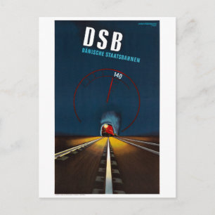 Denmark Vintage Travel Poster Restored Postcard