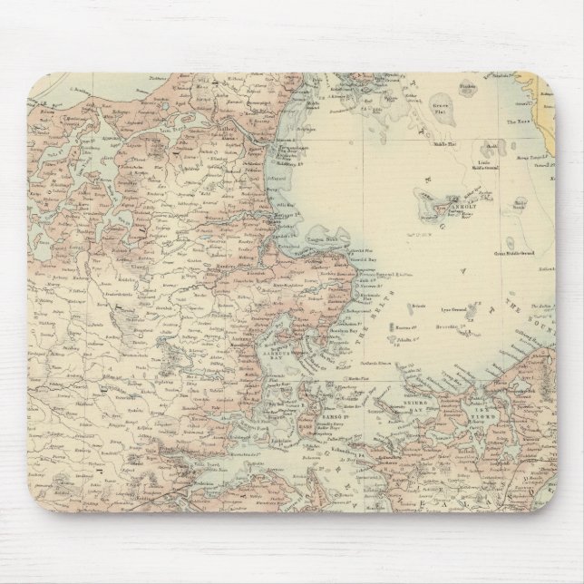 Denmark with Schleswig and Holstein Mouse Pad (Front)