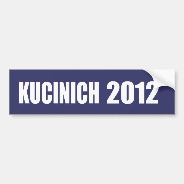 DENNIS KUCINICH Election Gear Bumper Sticker (Front)