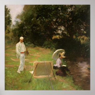 Dennis Miller Bunker Painting at Calcot by Sargent Poster